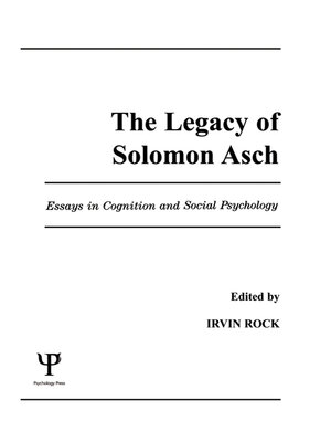 cover image of The Legacy of Solomon Asch